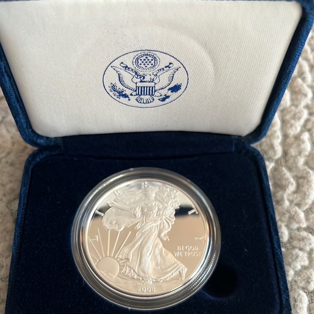 RARE 2008 American Silver Eagle One Ounce Proof Coin